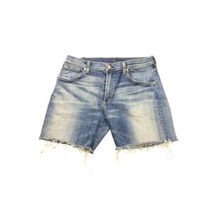 Citizens of Humanity by Jerome Dahan Sid Cutoff Denim Shorts Mens 36 Raw Hem USA